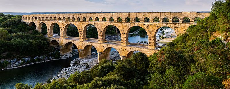 Le Pont du Gard vue de haut